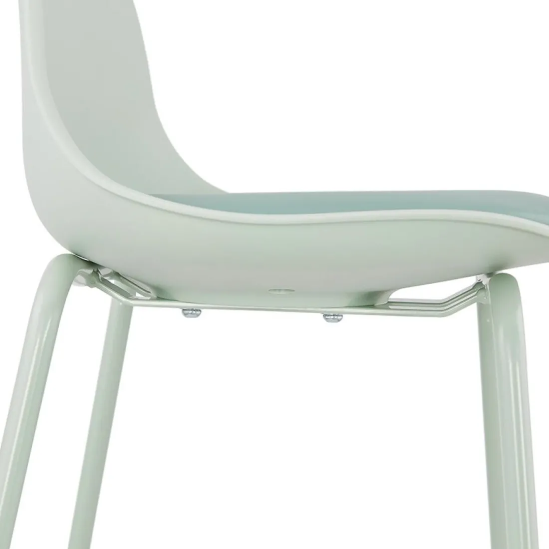 Tabouret snack mi-hauteur 'COOKIE MINI' vert clair style industriel