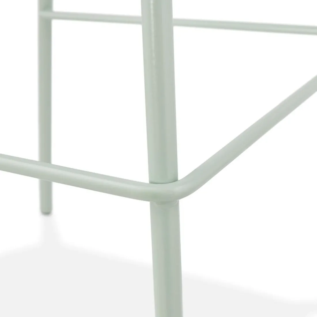 Tabouret snack mi-hauteur 'COOKIE MINI' vert clair style industriel