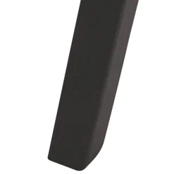 Tabouret snack mi-hauteur 'MORISS MINI' en tissu pied de poule et pieds en bois noir