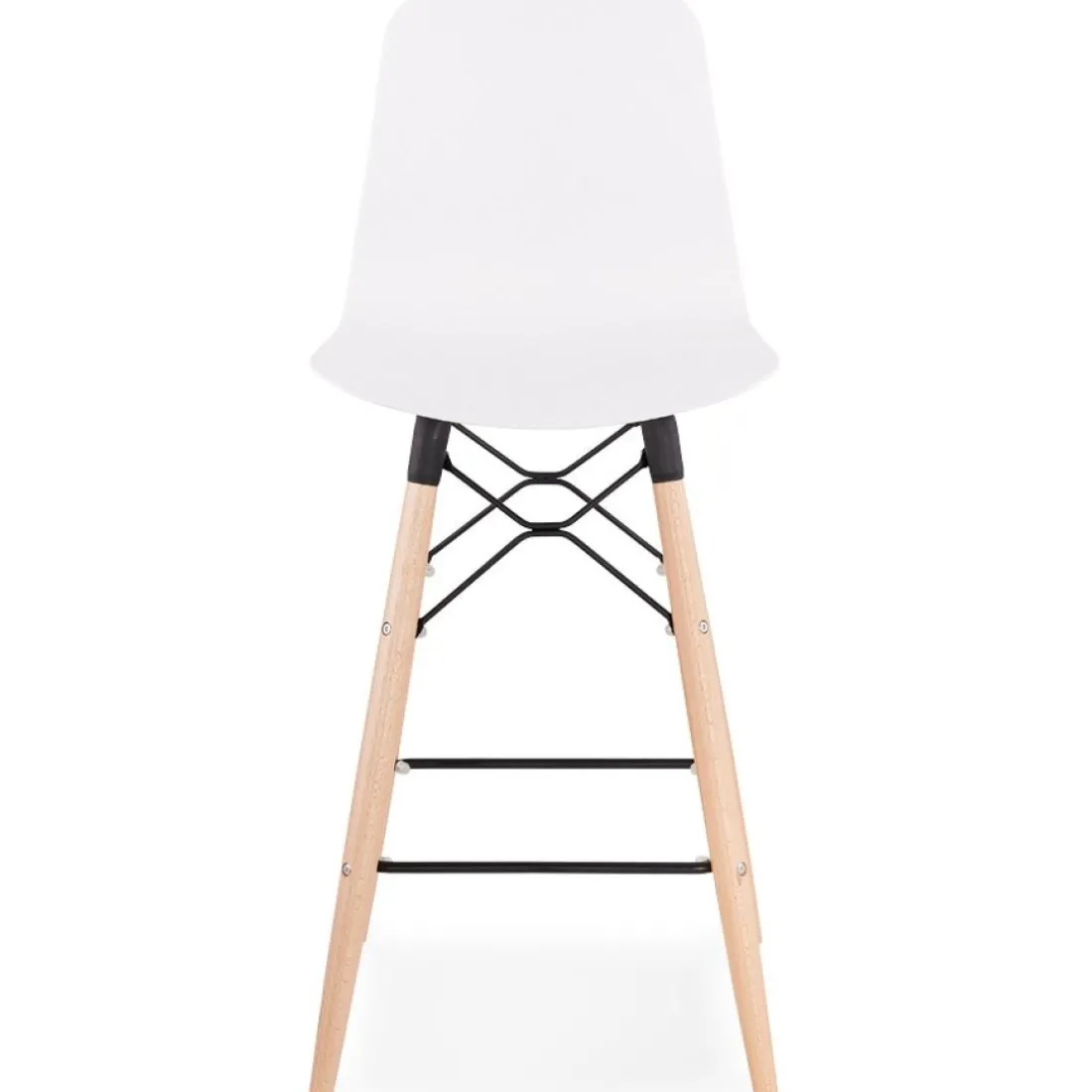 Tabouret snack mi-hauteur 'MOZAIK MINI' blanc style scandinave