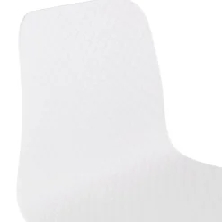 Tabouret snack mi-hauteur 'MOZAIK MINI' blanc style scandinave