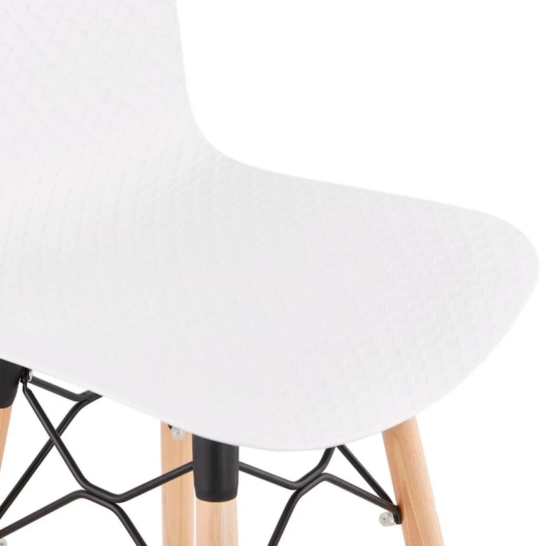Tabouret snack mi-hauteur 'MOZAIK MINI' blanc style scandinave
