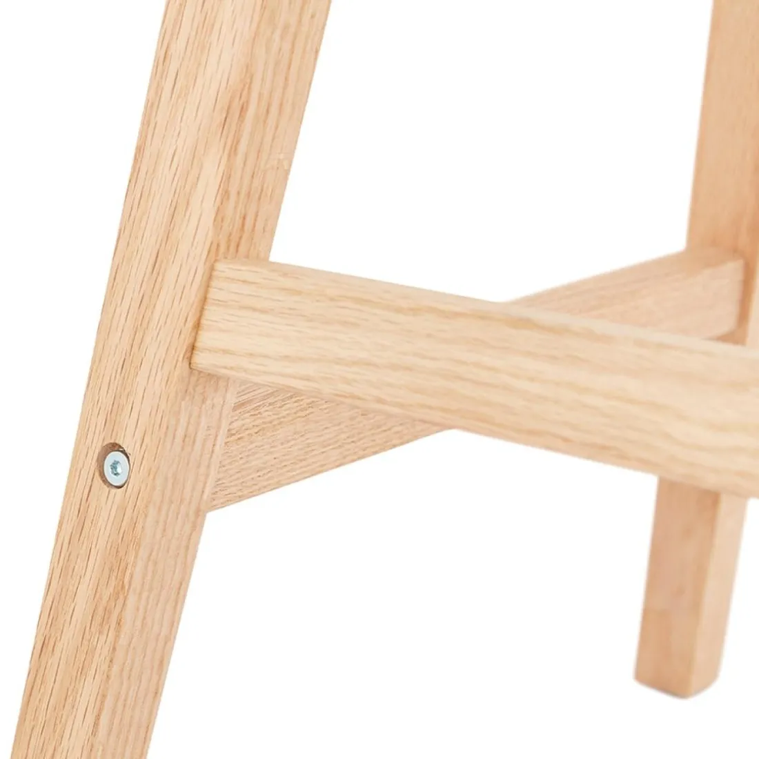 Tabouret snack mi-hauteur 'TERESA MINI' style scandinave en tissu noir