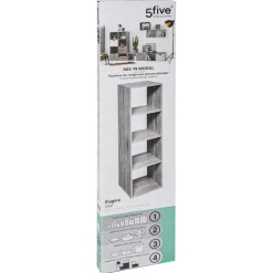 Étagère 4 cases Haut Mix Gris