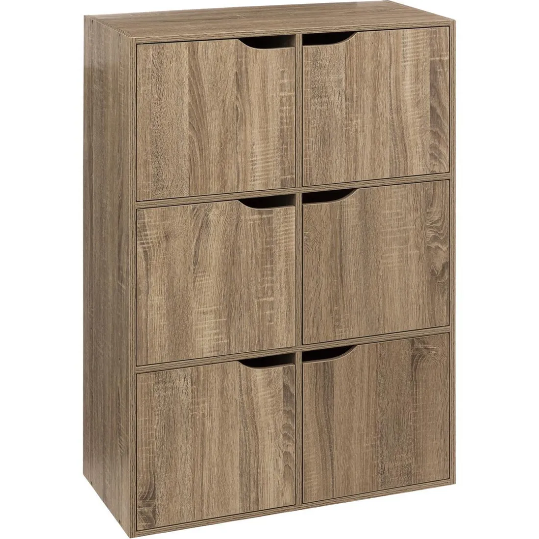 Étagère 6 cases porte