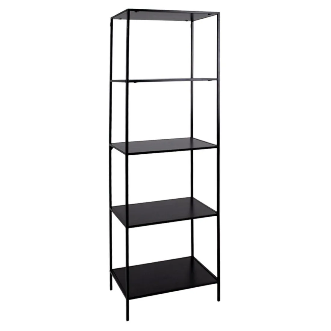 Étagère 4 étages 170 cm Noir PERKAR