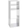 Étagère bois + 2 cases mix blanches