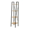 Étagère colonne 4 niveaux en bois Beige