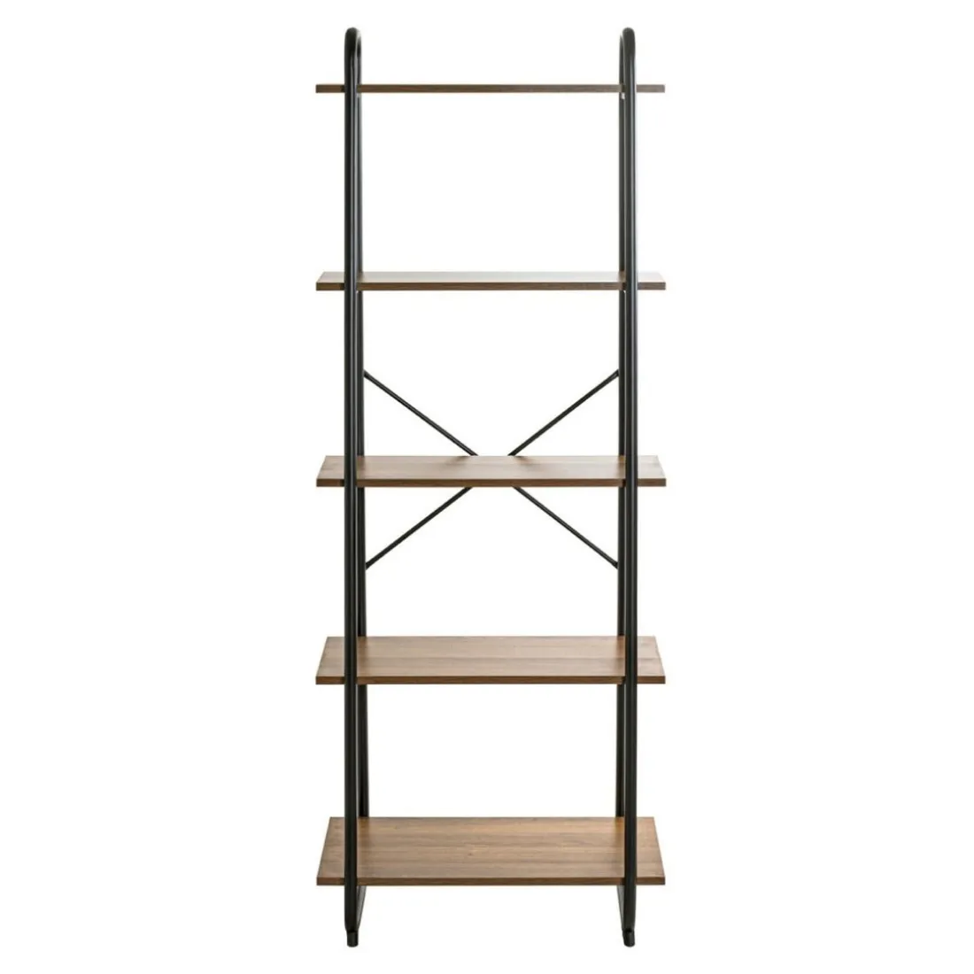 étagère de rangement en métal laqué noir