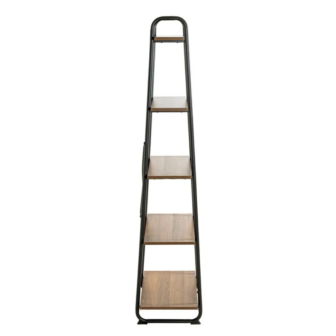étagère de rangement en métal laqué noir