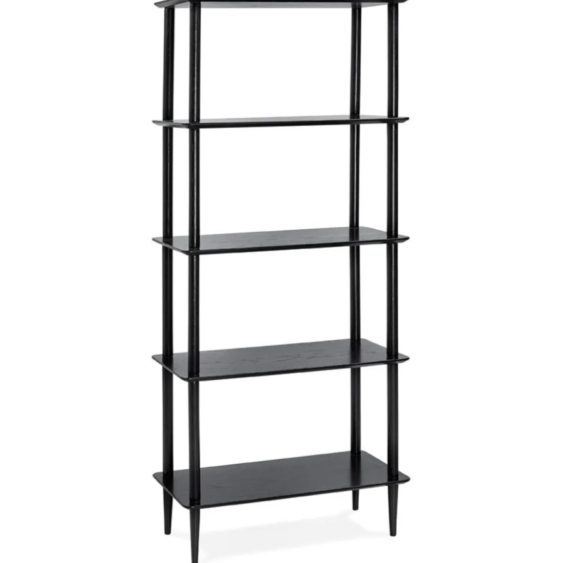 Étagère design 'RACK' noire en bois style scandinave
