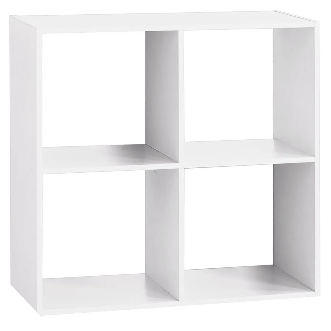 Étagère en Bois 4 Cases Mixe Blanc