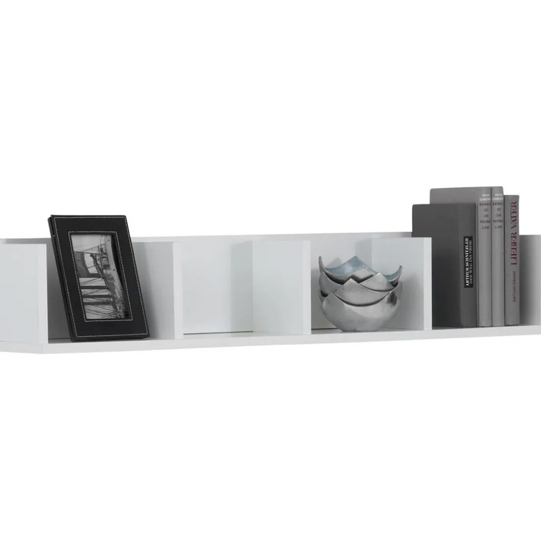 Étagère murale horizontale 4 compartiments blanc CLEO