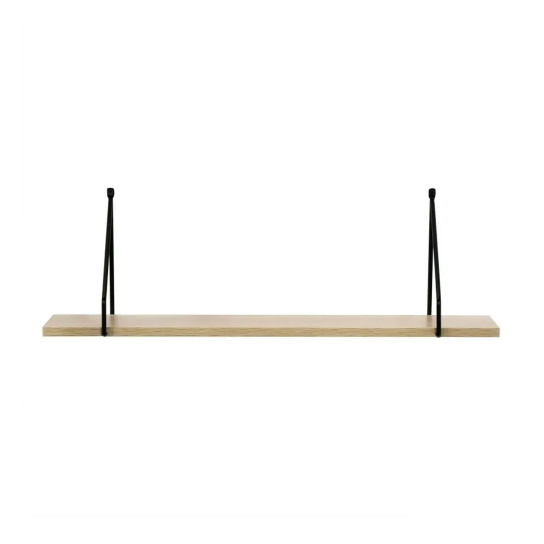 Étagère murale style industriel plateau en bois et support métal