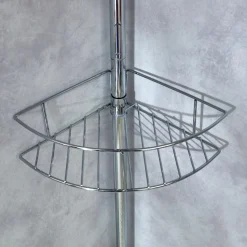 Étagère téléscope Hotello gris inox