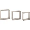 Étagères murales cubes chêne gris