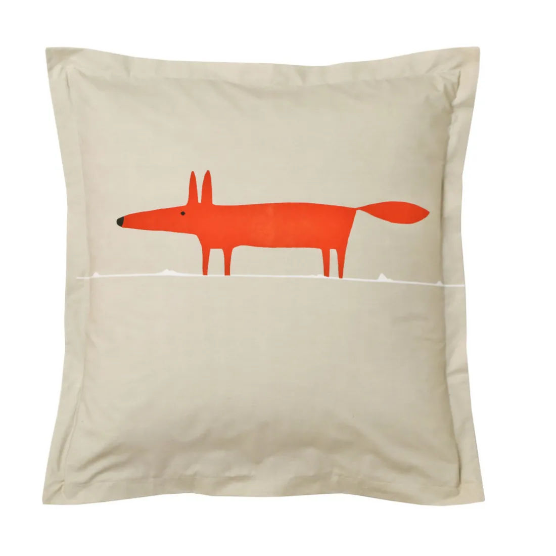 Taie d'oreiller ou de traversin MR FOX - MANDARINE