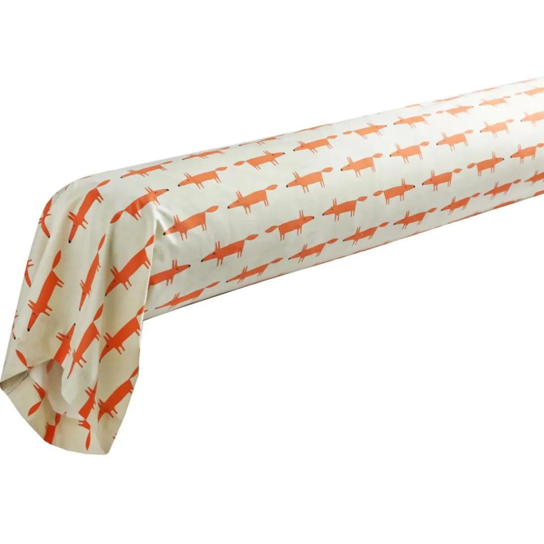 Taie d'oreiller ou de traversin MR FOX - MANDARINE