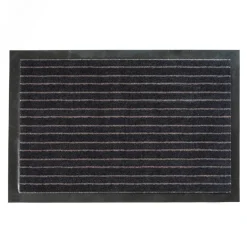 Tapis a rayures noir payas