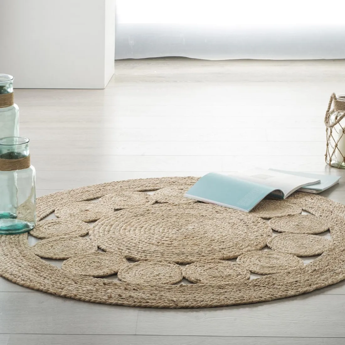 Tapis ajouré vent jute D120