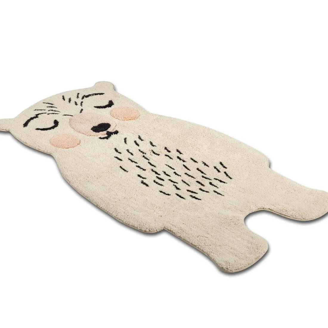 Tapis bébé ours en Coton crème