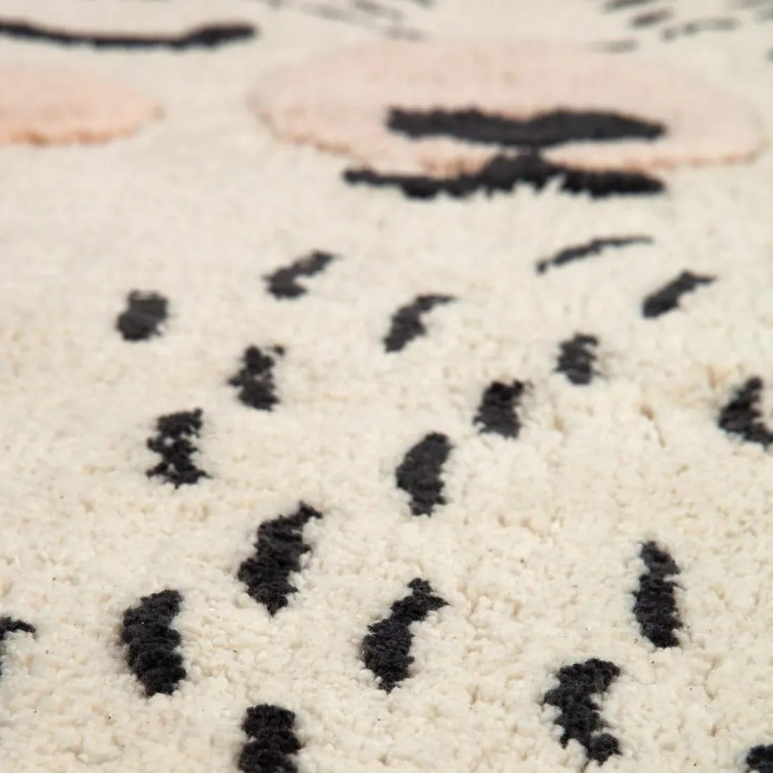 Tapis bébé ours en Coton crème
