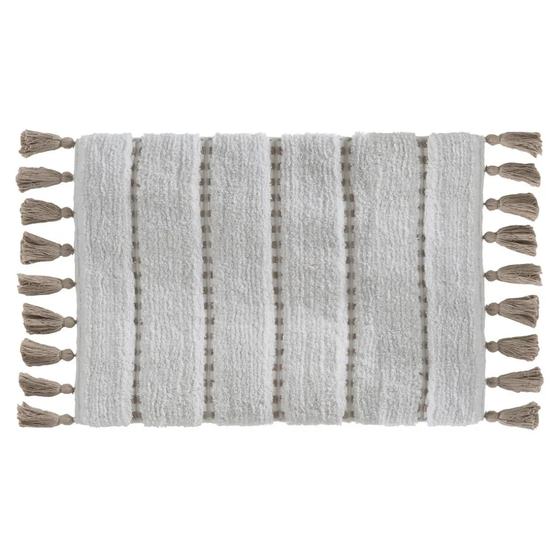 Tapis blanc taupe