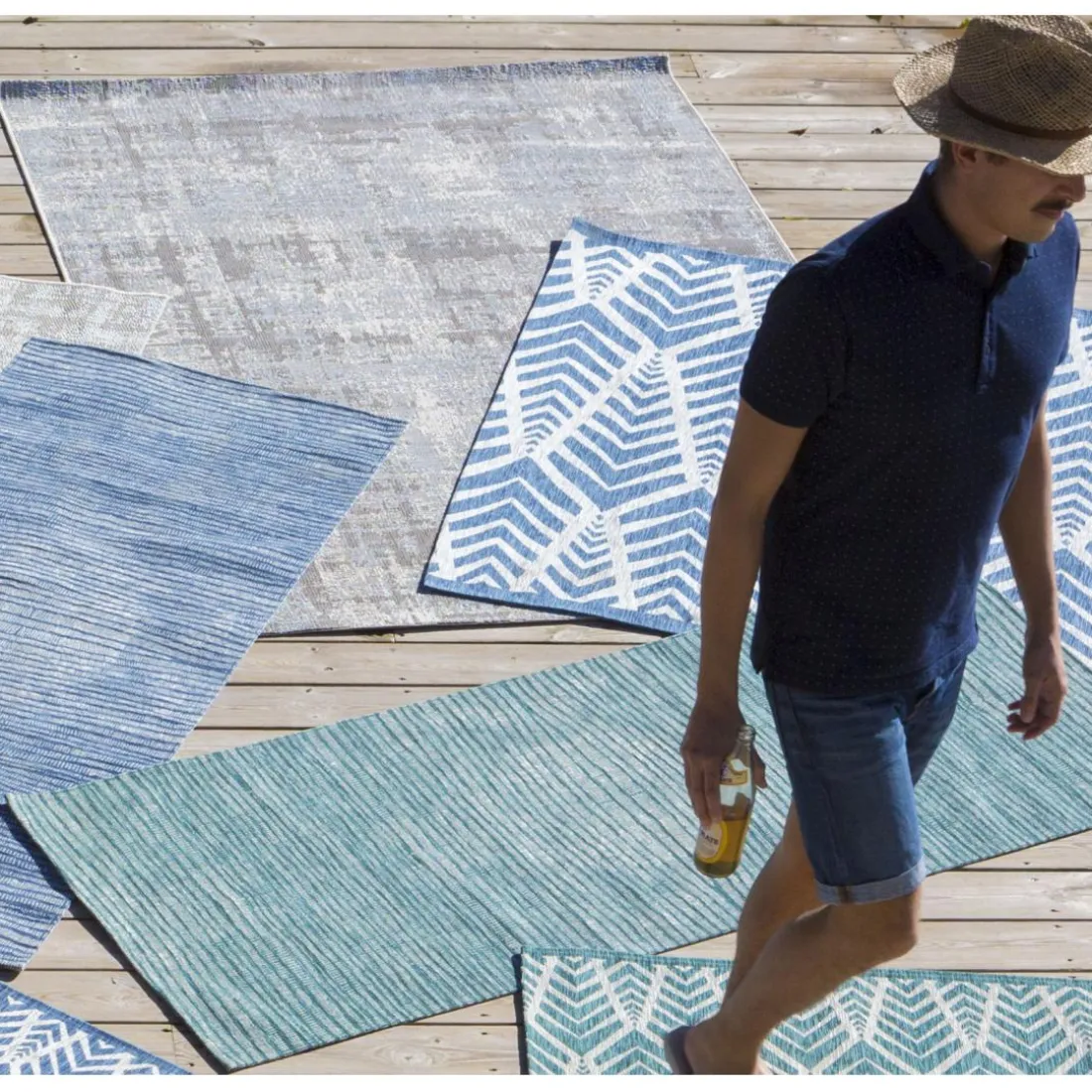 Tapis Catania 2 outdoor Gris 60 x 110