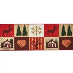 Tapis de cuisine motifs chats ASHOK gris