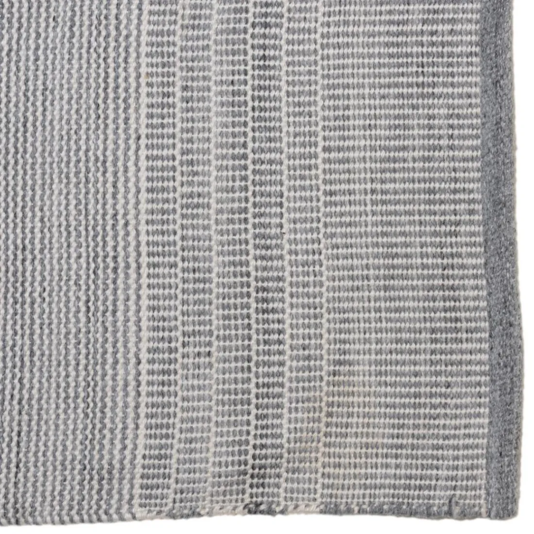 Tapis d’extérieur rectangulaire gris et blanc QUENTIN