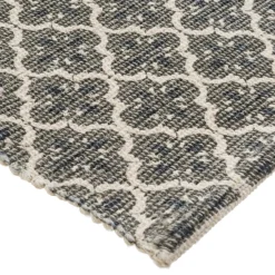 Tapis en Coton Imprimé Box Gris modèle B