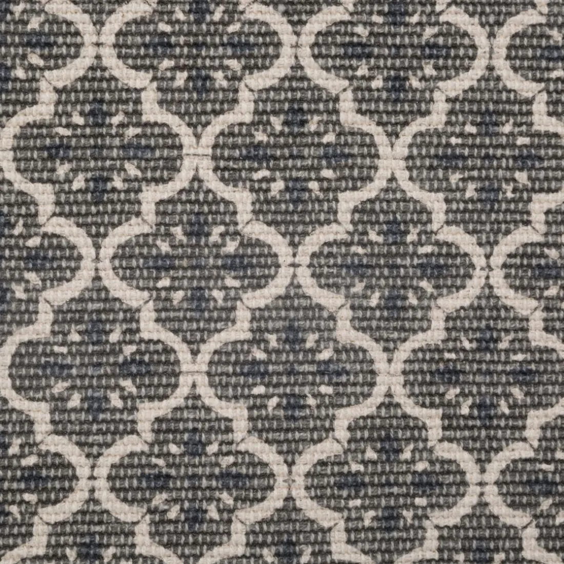 Tapis en Coton Imprimé Box Gris modèle B