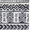 Tapis en fausse fourrure noir et blanc