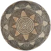 Tapis en Jute Rond Imprimé pois Living