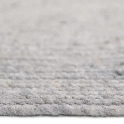 TAPIS EN LAINE GRIS L