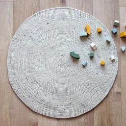 TAPIS EN LAINE NATURAL L