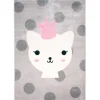 Tapis enfant princesse chat 120x170cm LANNA