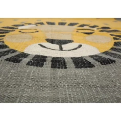 Tapis enfant rectangulaire lion 110x170 LEONO