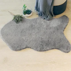 Tapis four extra doux gris 60 x 90