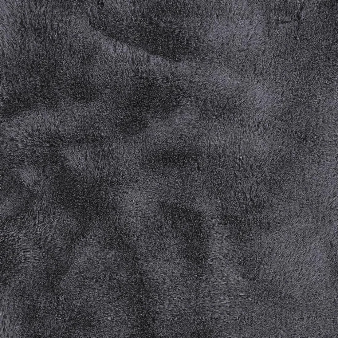Tapis Imitation Fourrure Poil Fin Gris 60x90cm