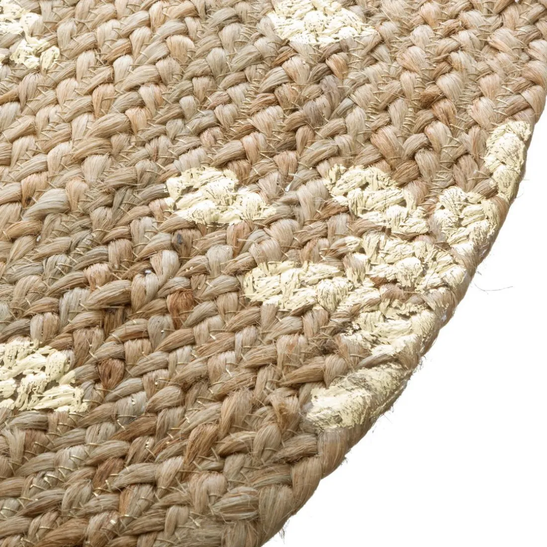 Tapis Juté Doré Brillant
