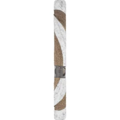 Tapis jute bord blanc D120