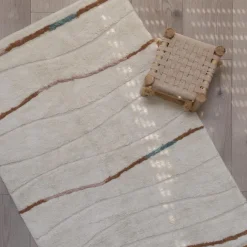 TAPIS M MULTICOLORE EN COTON
