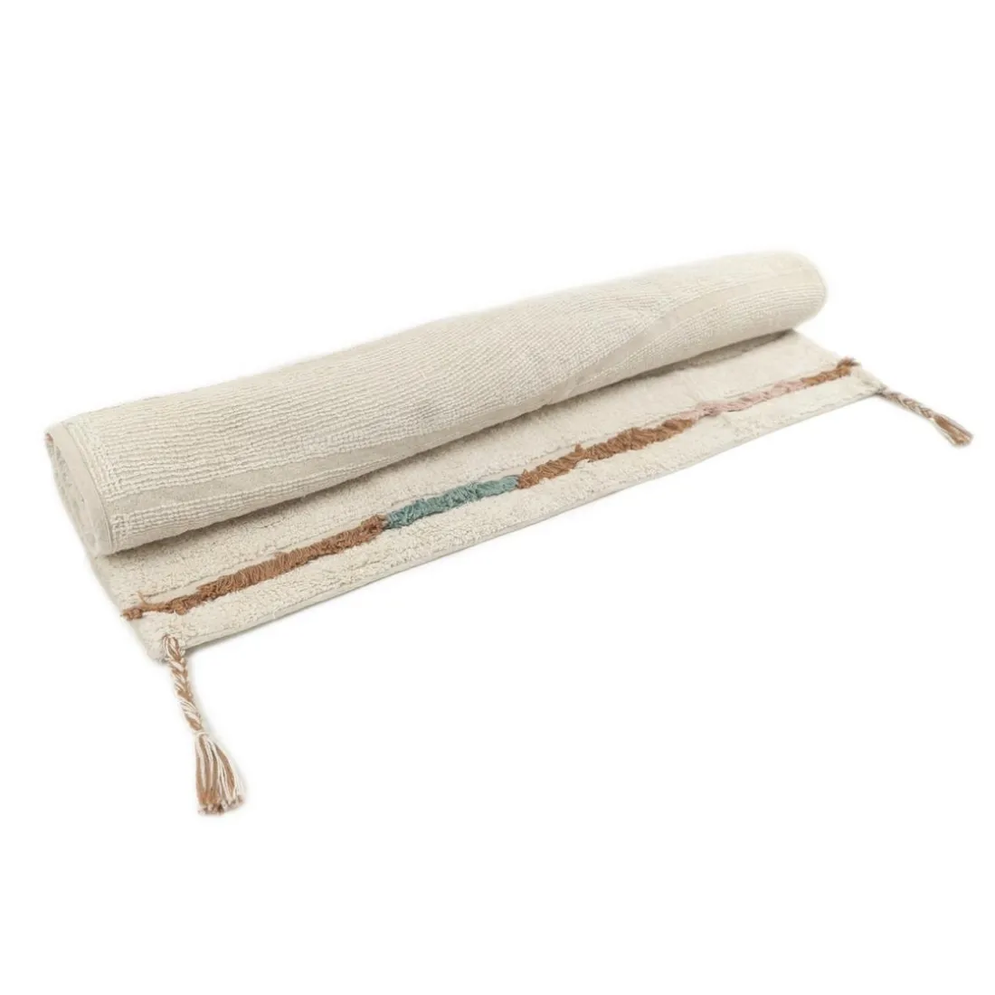 TAPIS M MULTICOLORE EN COTON