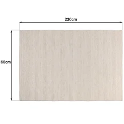 Tapis rectangulaire 160x230cm laine texturée nuances de beige SACHA