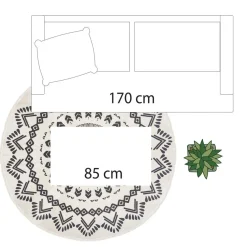 Tapis Rond Nomade D. 120 cm