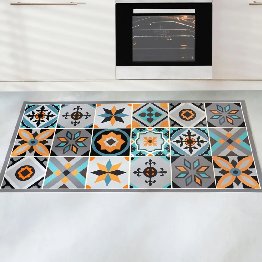 Tapis Vinyl Moutarde