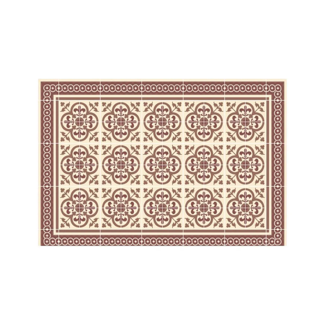 Tapis Vinyle Mosaïque bleu Boîte 50x75