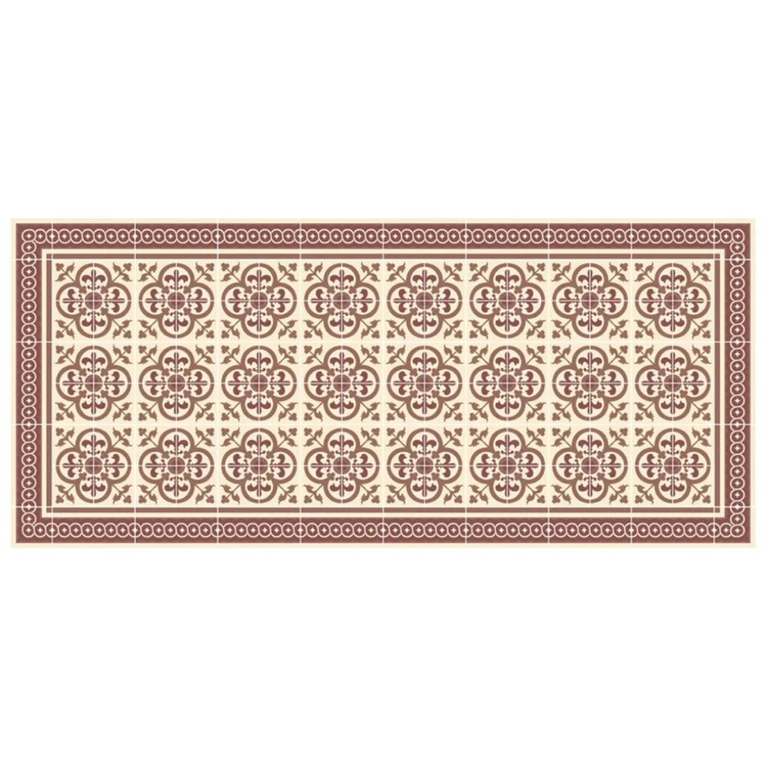Tapis Vinyle Mosaïque bleuBoîte 50x112