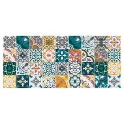 Tapis Vinyle Mosaïque marron Boîte 50x112